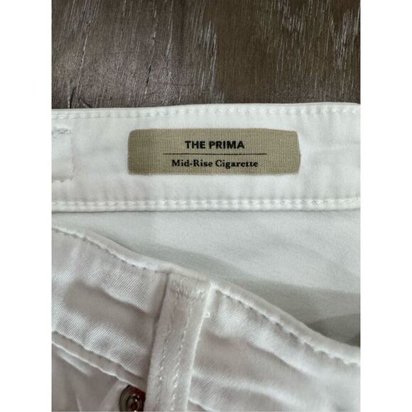 AG Ariano Goldschmied Prima cigarette Y2K white jeans skinny stretch size 27 - Picture 9 of 11